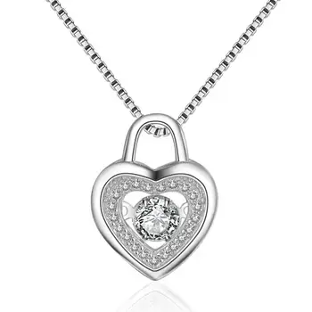 

love silver pendants necklace girl