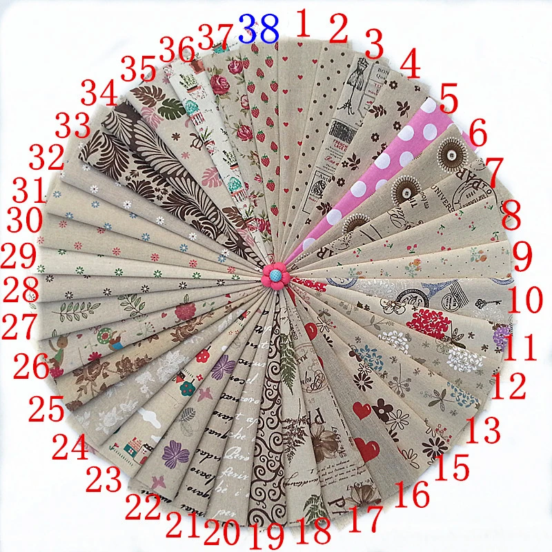 Linen Cotton Fabric Patchwork For Sewing Scrapbooking Fat Quarters Tissu Floral Quilt Pattern Needlework Scraps 30 20cm Cotton Fabric Patchwork Fabric Patchworkcotton Fabric Aliexpress