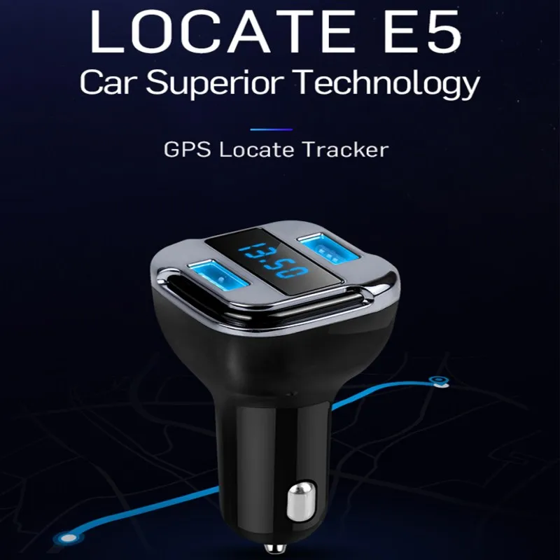 XUNMA Car Phone Charger Multi function Satellite Positioning GPS Position LED Display Screen Car