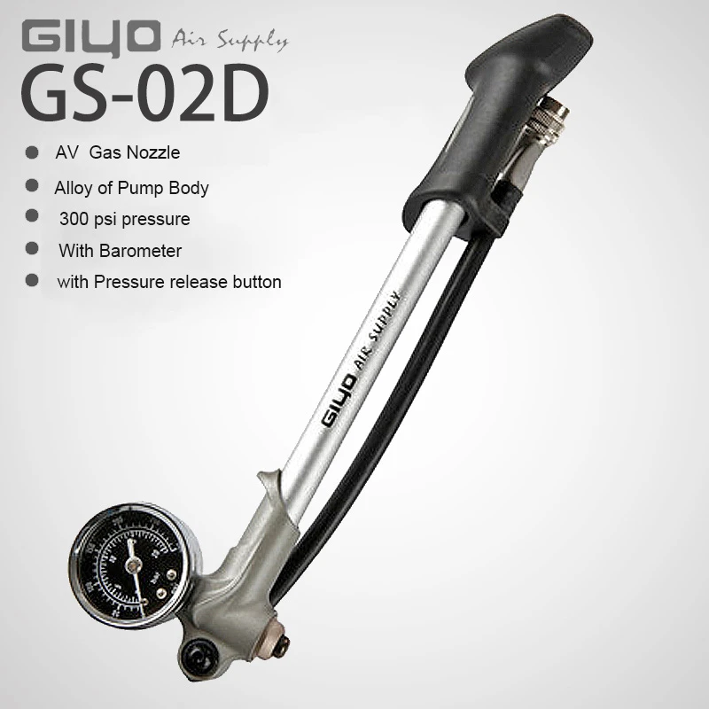 New Giyo 300psi High Pressure Bike Shock Portable Inflator Inflatable Pump For Shock Absorber Fork Air Supply Bicycle Pump Gauge Bicycle Pump Gauge Bicycle Pumppump Gauge Aliexpress