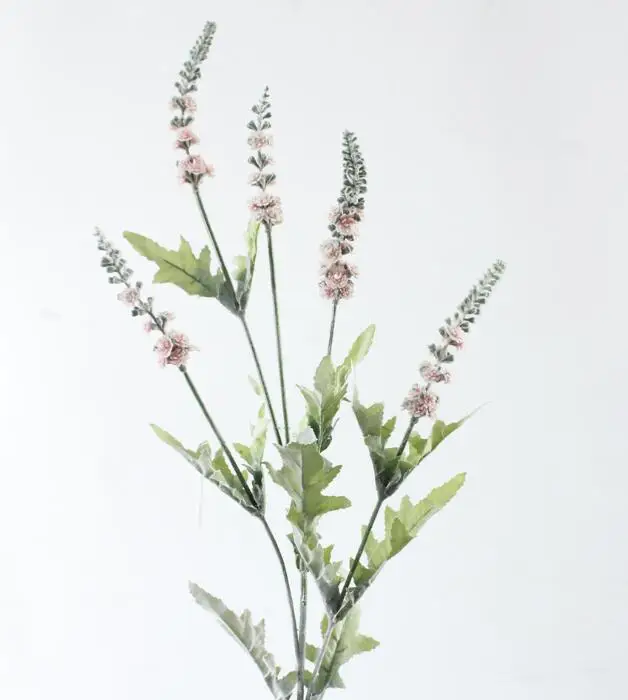 Яркие пушистые Лавандовые декоративные пластиковые искусственные цветы, растения, осенняя домашняя Свадебная декорация, венки для растений - Цвет: Pink