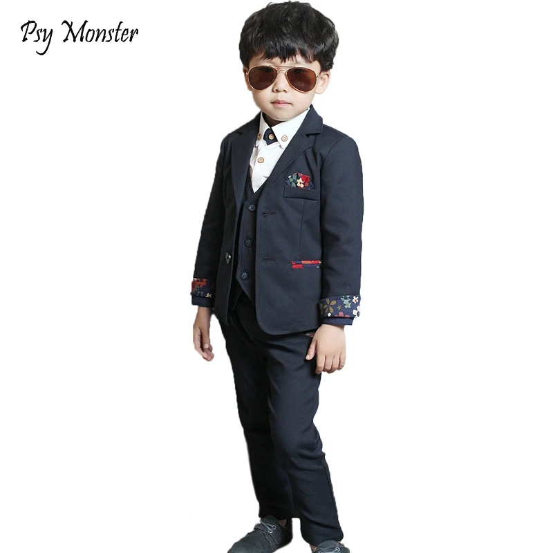 

Brand Boys Wedding Suit European Flower Boys Blazer Jacket Suit Children Formal Dress Performance Suit Kids Tuxedos Costume N43
