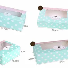 5 размеров Kraft бумага коробка для пирожных с окошком упаковка Индивидуальная Подарочная коробка конфеты/печенье/мыло/печенье/Кекс упаковочная коробка дешевые