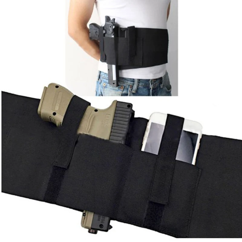 

2019 Outdoor Hunting Accessories Tactical Multi-function Waist Band Glock Universal Elastic Invisible Pistol Gun Holster Holder