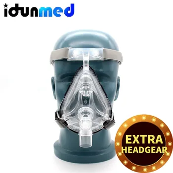 

BMC CPAP Full Face Mask For CPAP Machine APAP BPAP With Adjustable Chin Headgear Strap For Sleeping Apnea Anti Snoring Solution