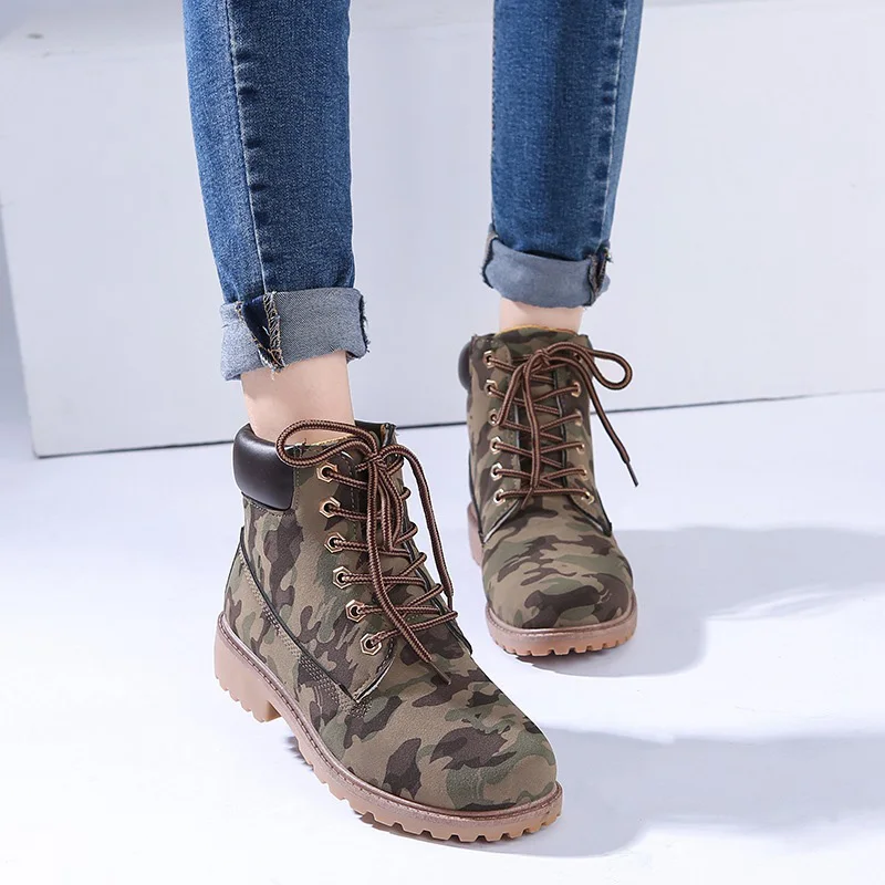 Boots Women Shoes  British Wind Warm Students Flat Women Snow Boots Velvet Martin Ankle Boots 2019 New Woman Shoes