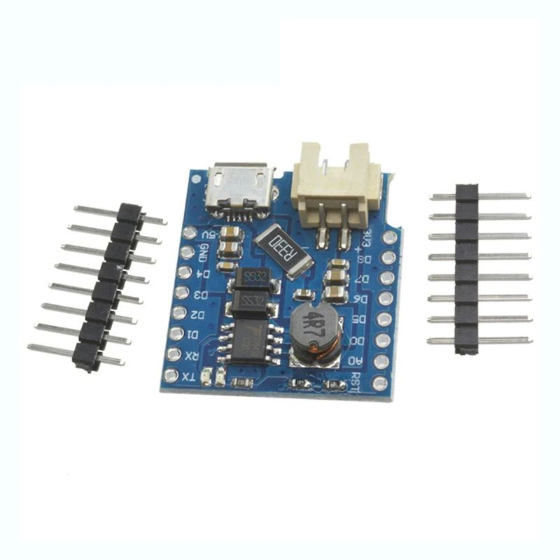 

D1 Mini Battery Shield USB Single Lithium Battery Charging Boost Module With Pins LED Indicator 5V DC