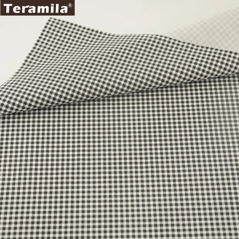 

Home Textile Classic Checks Design 100% Cotton Fabric TERAMILA Twill Material Bed Sheet Bedding Patchwork Curtain Pillow Tecido