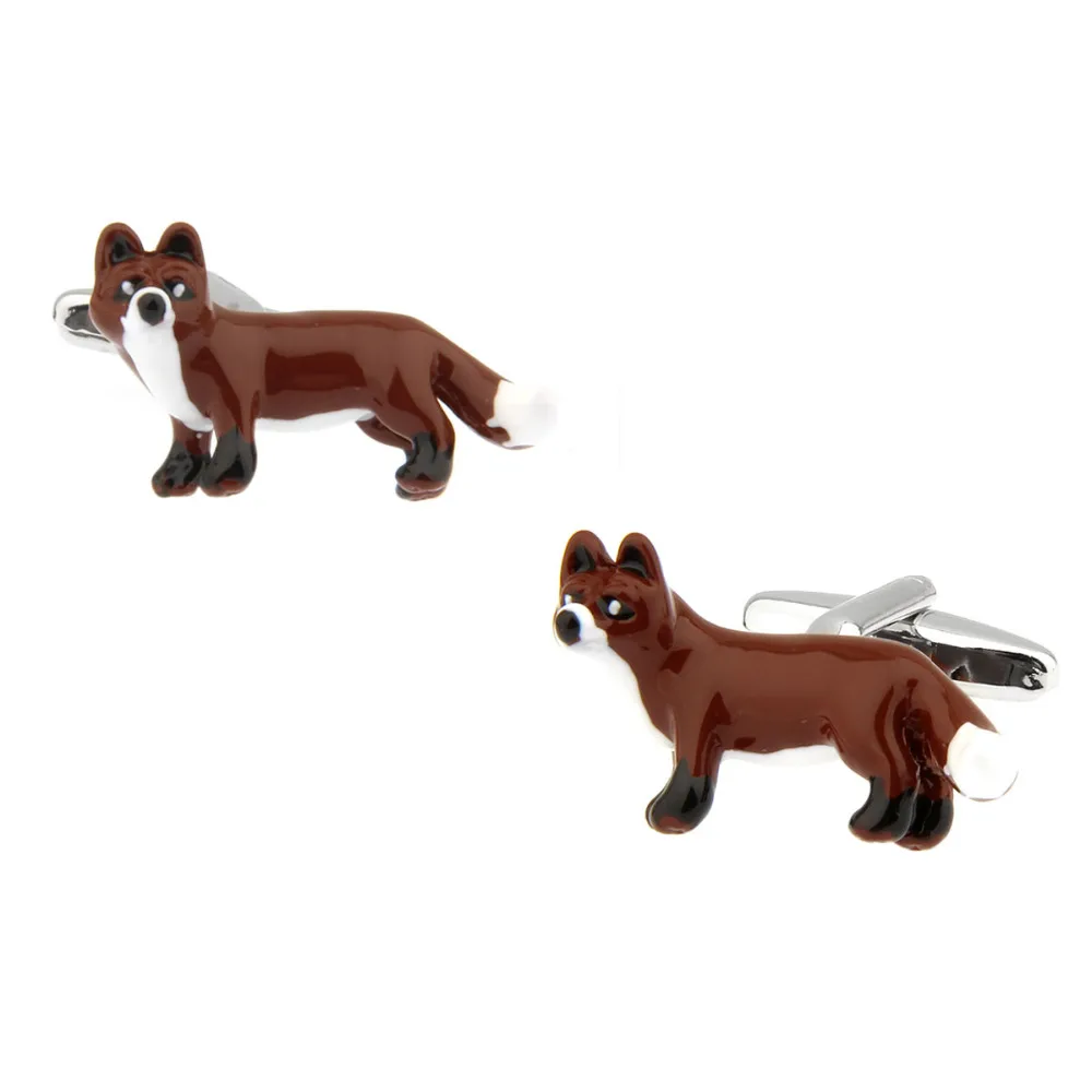 

Mens Wedding Cufflinks Novelty Fancy Fox & Clean Cloth 190019