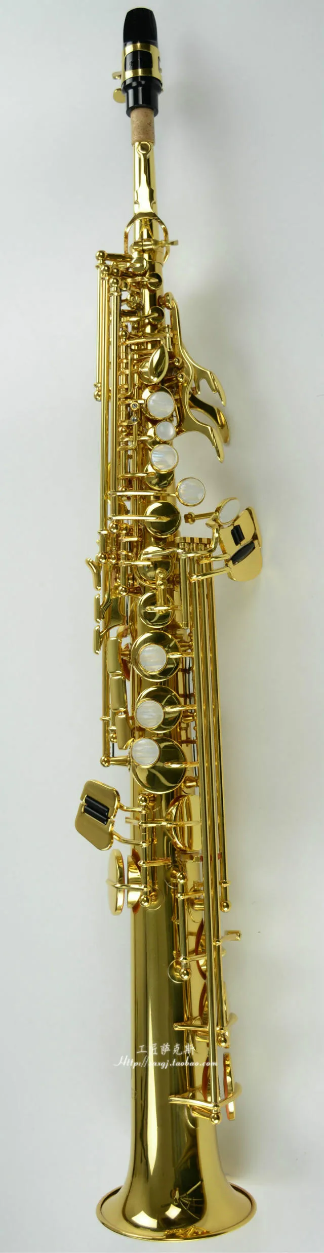 Абсолютно Юпитер JPS-747 латунная Золотая политура сопрано прямая труба саксофон B плоские Sax инструменты с футляром мундштук