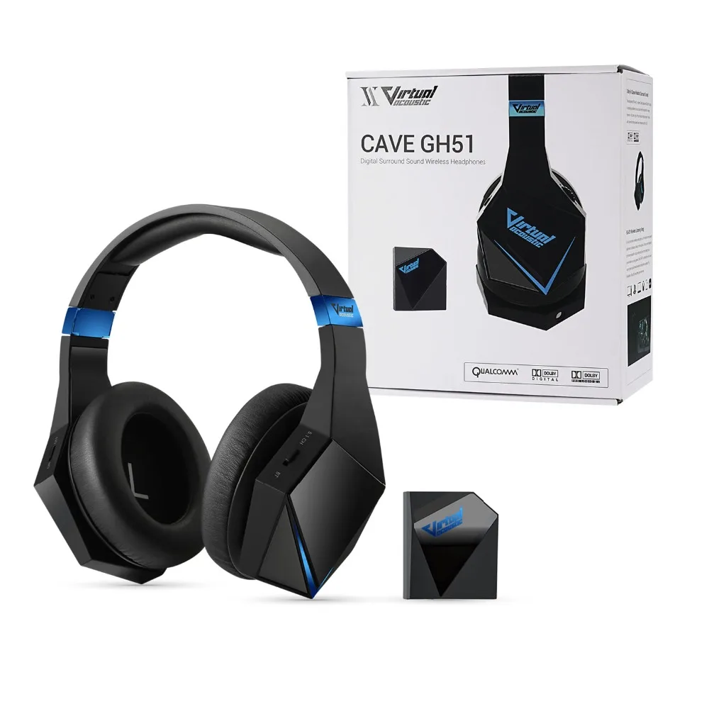 

Wholesale ELFMIC Digital Wireless Headphone Over Ear Hi-Fi Earbud Stereo Earphone Dolby Certified 5.1 Realistic Surround Sound