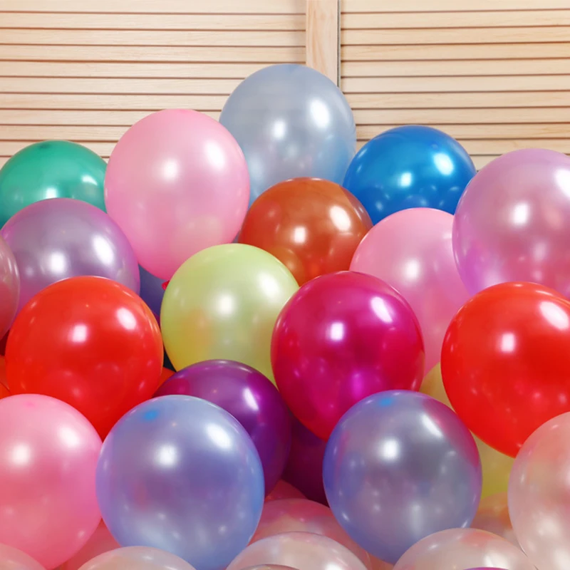 10 inch Party Balloons 50pcs Helium Latex Pearlescent Wedding Birthday Party Decorations Balloon Supplies Kids Toy Air Ball 0017