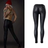 Faux cuir pantalon femmes élastique Zipper cuir pantalon femme pantalon 2022 ► Photo 2/5