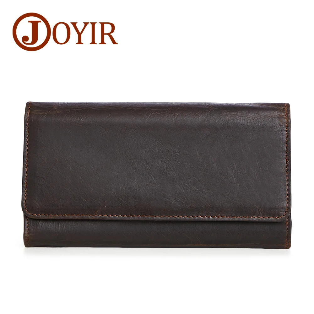 

Men Wallet Genuine Leather Large Capacity Man Long Wallet Cellphone Wallet ID Card Holder Clasp Coin Purse Gift Male Clutch