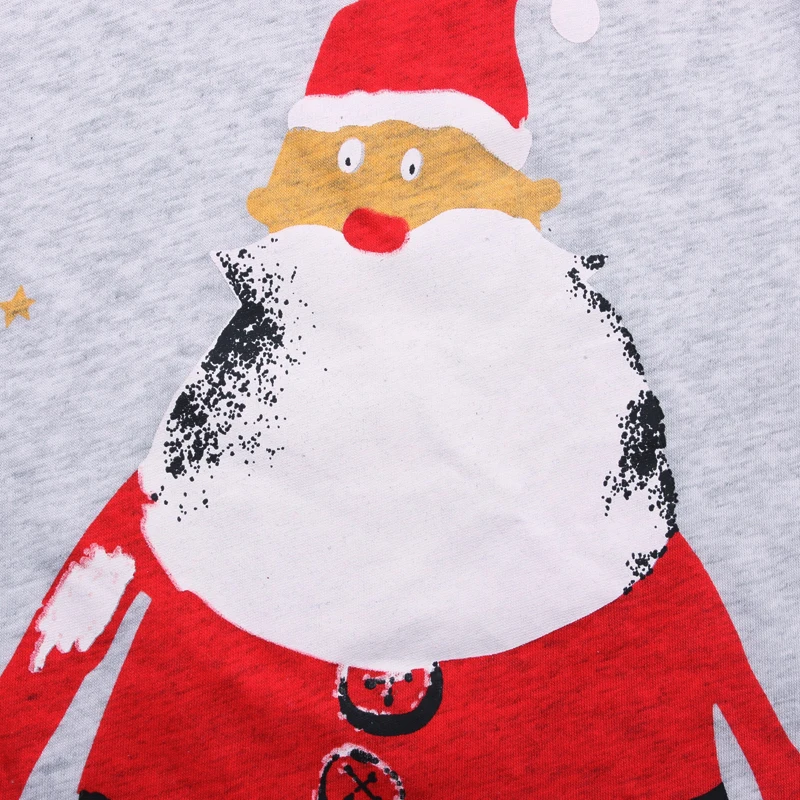Рождественская одежда для детей от 2 до 7 лет Детская ночная рубашка осенне-зимние пижамные костюмы для мальчиков и девочек одежда для сна с Санта-Клаусом