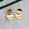 Metal geométrico pendiente colgante de Color oro y plata declaración círculo Punk pendientes largos para mujer joyería de personalidad 2136 ► Foto 2/6