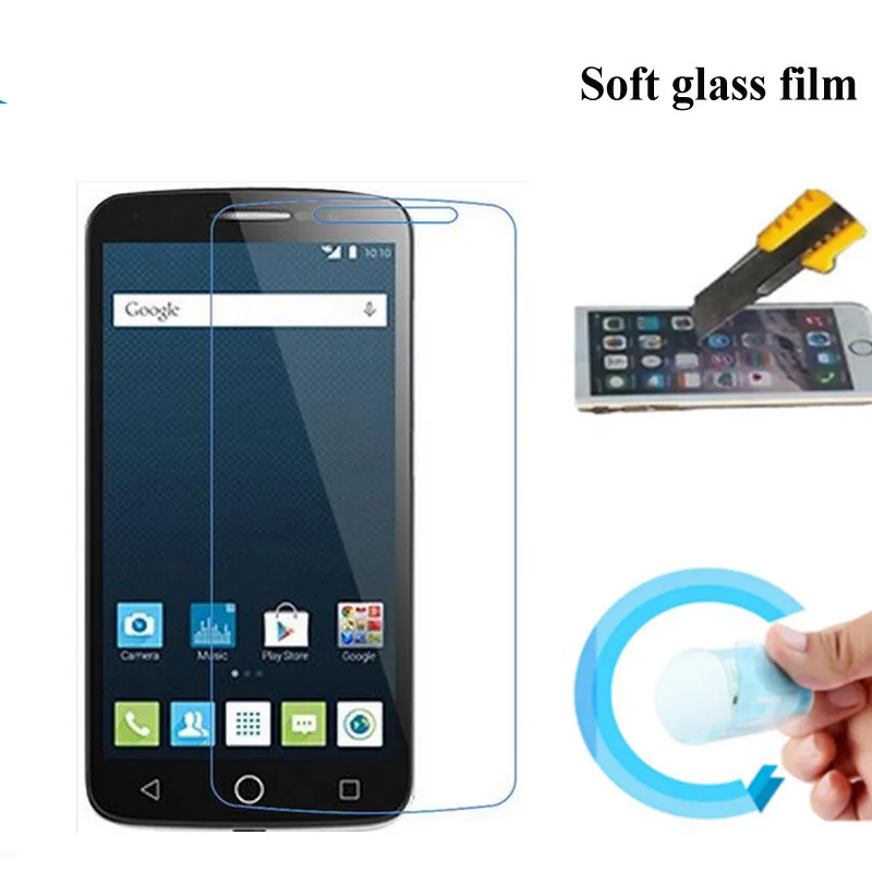 

For Alcatel One Touch Pop 2 (5) Premium LTE 7044 7044Y Screen Protector Soft Glass Nano Explosion proof Protective Film Guard