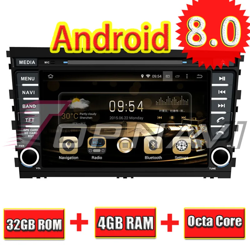 Topnavi 8'' Octa Core Android 8.0 Car GPS Navigation for HYUNDAI MISTRA 2013- Autoradio DVD Multimedia Audio Stereo Player 2Din |