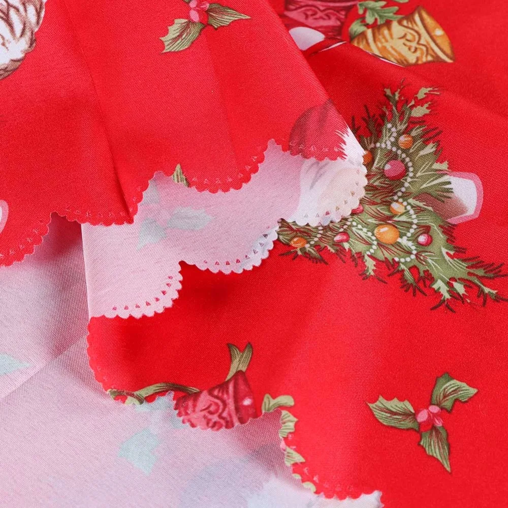  OurWarm Christmas Table Decoration 175x145cm Rectangular Table Cloth New Year Party Table Cover Chr