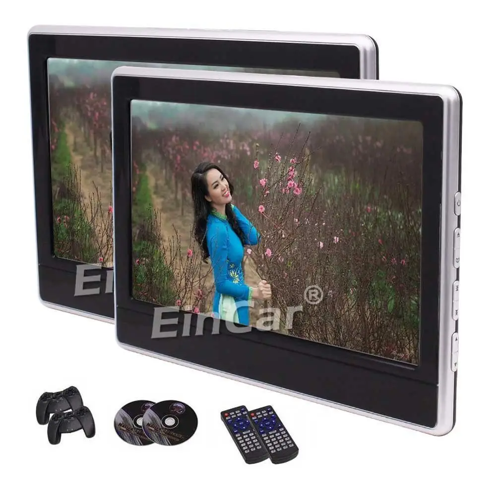 

Car DVD Player 11.6 Inch Headrest 1080P Video Digital TFT LCD Screen Auto Monitor Support HDMI FM IR 32 Bit Games+Headphones