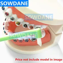 Ортодонтическая зубная щетка разлагающаяся зубная щетка межзубная щетка маленькая головка заостренная Глубокая чистка зубная нить Уход за полостью рта гигиена чистая