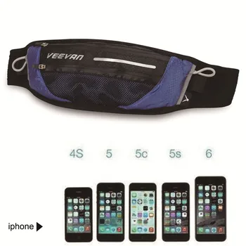 

Unisex Waist Bag Fashion Letter Pattern Purse Phone Belt Bag Pouch With Headphone Cable Hole Hip Pack Outdoor Hiking Running Bag