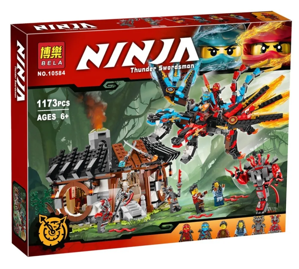 

2017 NUEVOS Juguetes Dragon de Forjar Ninja 10584 Modelo Compatible con Ladrillos Bloques de Construccion