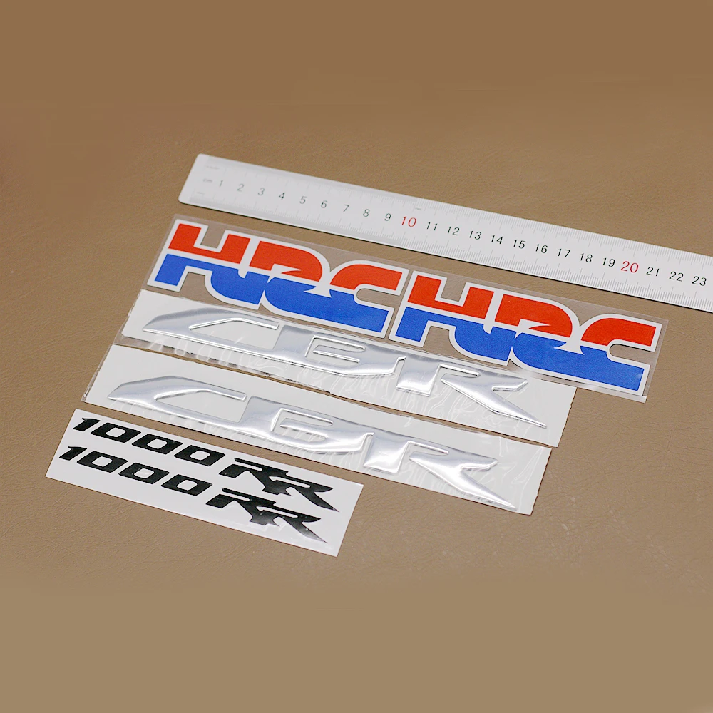 

Motorcycle Vinyl 3D Chrome CBR Decals Fairing Stickers For Honda HRC CBR1000RR CBR 1000 RR ABS SP 2004-2016 Emblem Badge