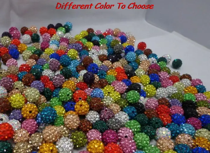 

10mm can choose color clay mixed color white Beads bracelet diy Jewerly bead spacer lot fashion hot crystal crystal