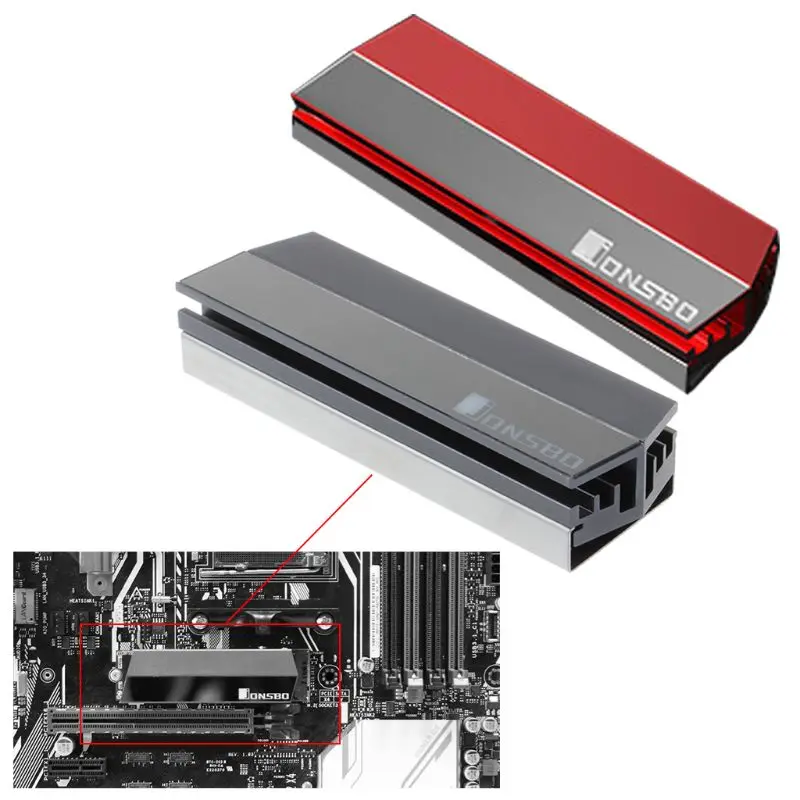 Алюминиевый сплав M.2 радиатор SSD твердотельный жесткий диск кулер радиатор теплоотвод охлаждающие колодки