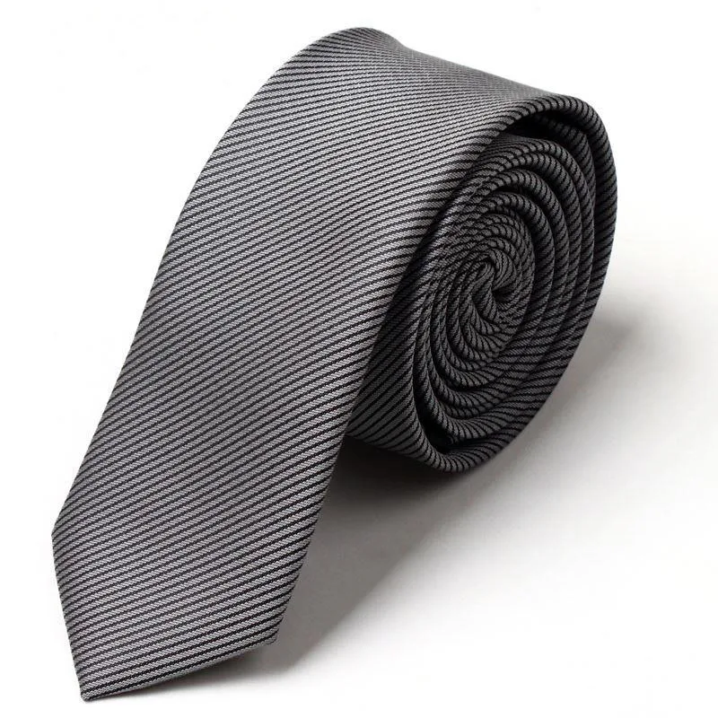 Новое поступление, модный тонкий галстук 5 см, мужской полосатый галстук, повседневный обтягивающий Шелковый галстук, роскошные брендовые галстуки, мужские галстуки, подарочная коробка - Цвет: Color Q