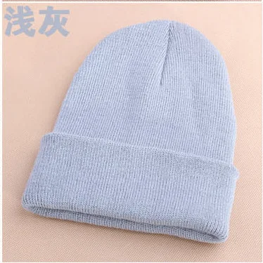 light gray Модный уличный светильник, креативный шерстяной головной убор на заказ, зимние шапки для мужчин в стиле хип-хоп Wo, мужские зимние шапки - Цвет: light gray