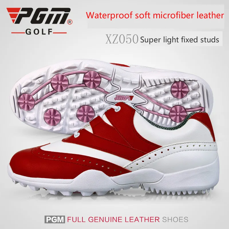 

2018 Golf sport Shoes for Women Waterproof Leather Shoes Breathable Sneakers Anti-skid golf shoes