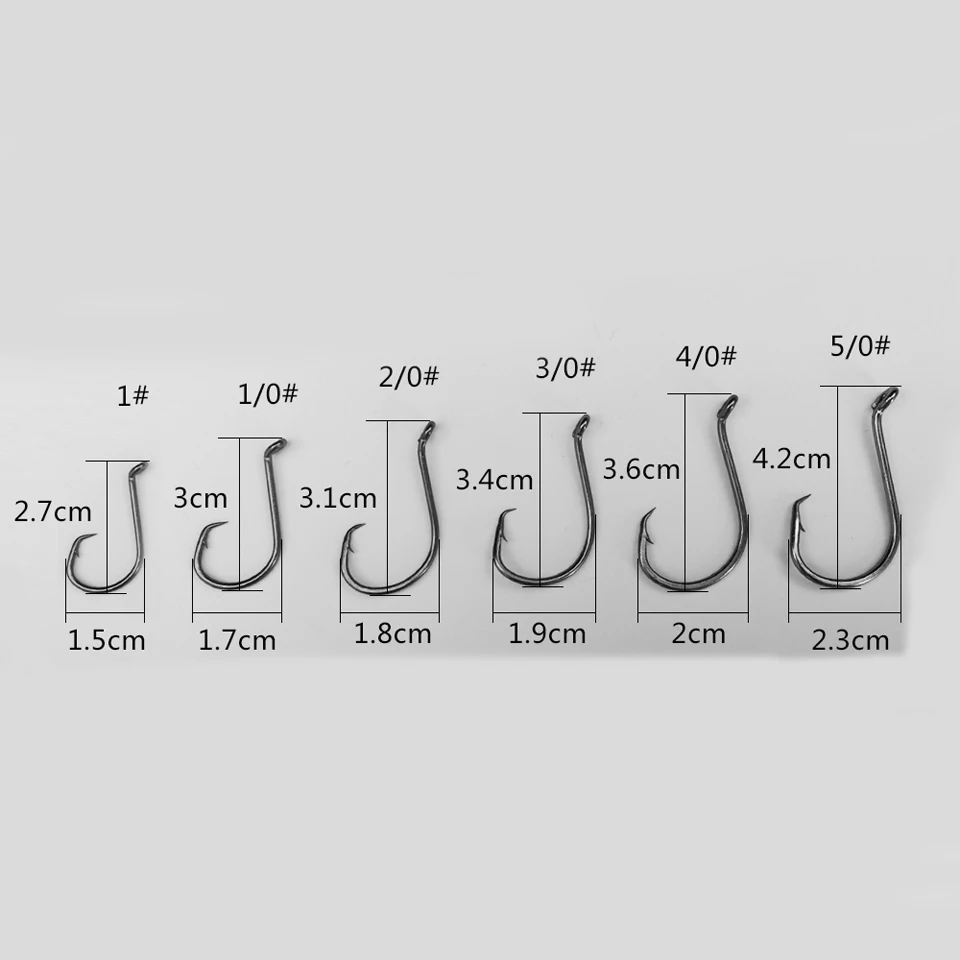 WALK FISH 20PCS/Lot Circle Fishing Hook Chemically Sharpened Black Nickel Color Crank Single Fishing Hook Carp FIshing