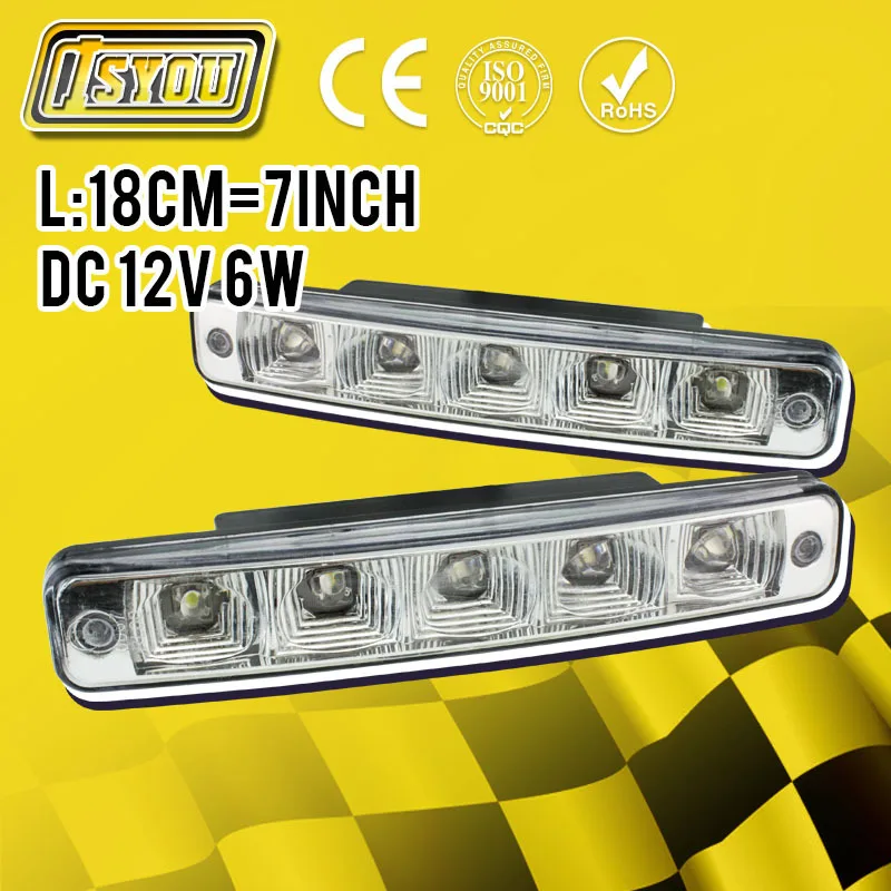 Free shipping Super Bright Waterproof DRL LED Car Driving work fog