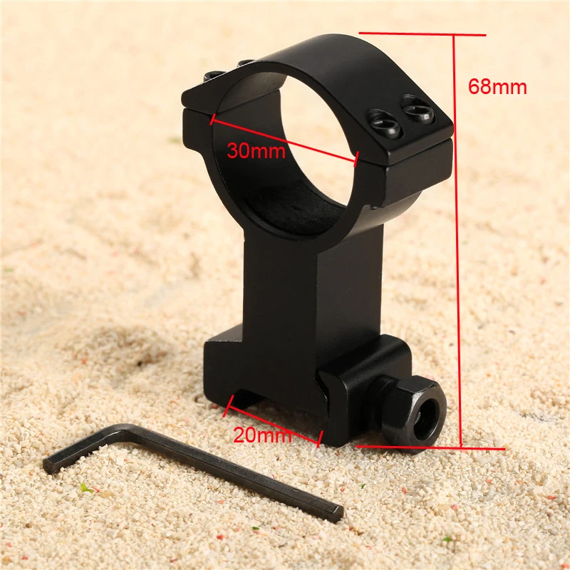 

Hunting Tactical 30mm High Ring Tube Flashlight Laser 20mm Weaver Picatinny Rail Scope QD Quick Release Scope Mount Base Adapter