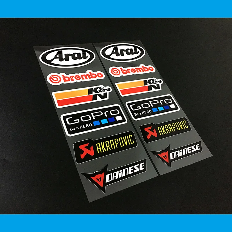 

2Set PVC Motorcycle Reflective Stickers Kawasaki Side Strip Stickers Helmet Decals Racing Sticker for Yamaha Arai