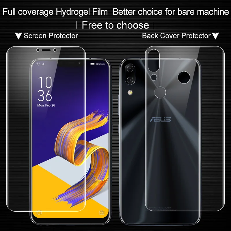 Для Asus Zenfone 5Z ZS620KL 6.2 дюймов Экран протектор IMAK полное покрытие гидрогель Защитная