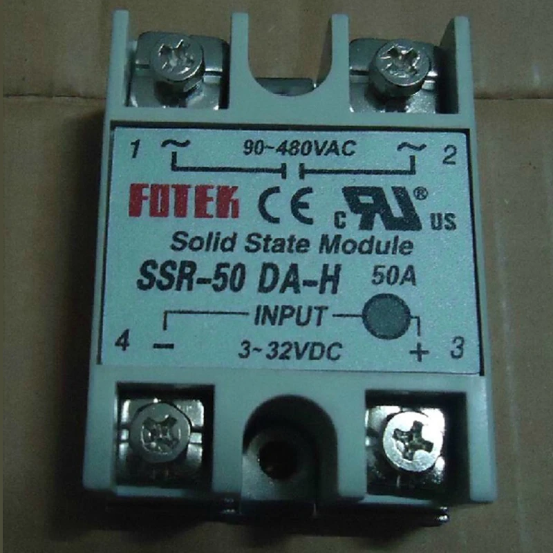 SSR 50DA H Solid State Relay 50A Input 3 32V DC Load 90 480V AC