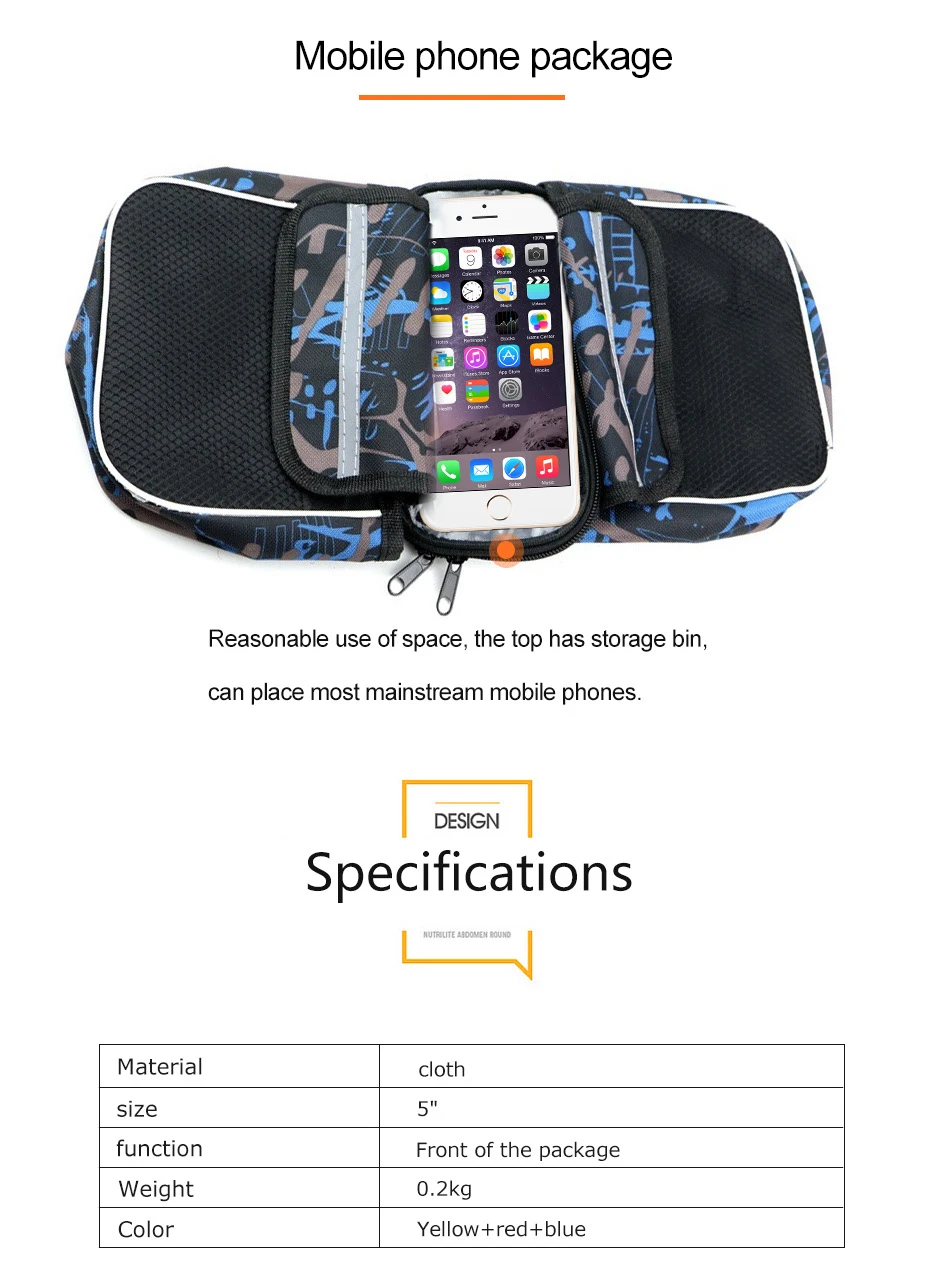 Clearance Bike Frame Bag with Lid Cycling Trunk Bag Multifunction Double Side for MTB Road Bicycle iphone samsung Holder Pannier Bicicleta 3