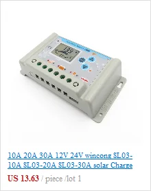 10A 20A 30A 12 V/24 V ЖК-дисплей PWM Напряжение блок управления установкой на солнечной батарее Батарея фотоэлектрическая Панель зарядное устройство лампа регулятора 100W 200W 300W 400W 500W