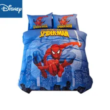 3D человек-паук двойной размер одеяло покрывало наборы королева размер мальчики Дисней постельное белье 3-5 шт домашний текстиль Египетский хлопок постельное белье