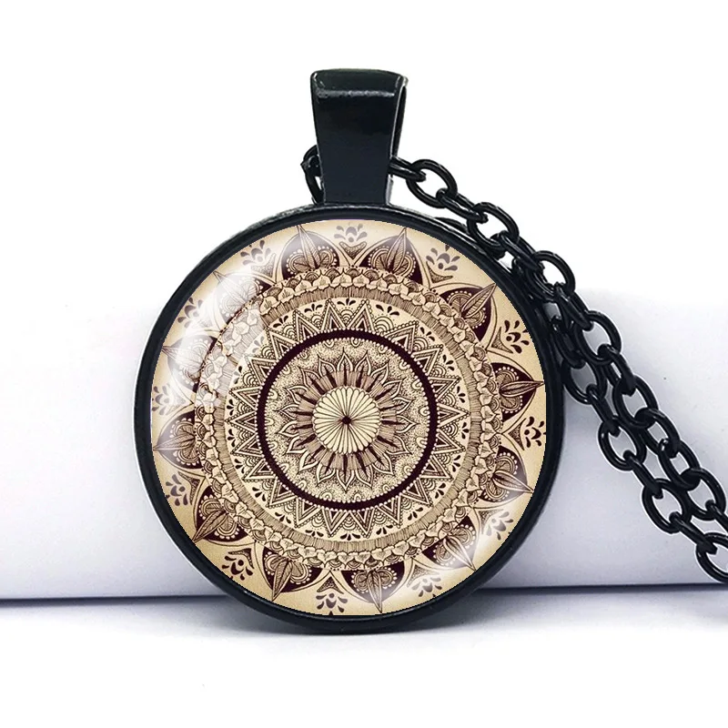 

Collares 2017 Fashion Mandala Necklace Pendant for Women Vintage Yoga Collier Choker Necklace Jewelry Bijoux Colar Feminino