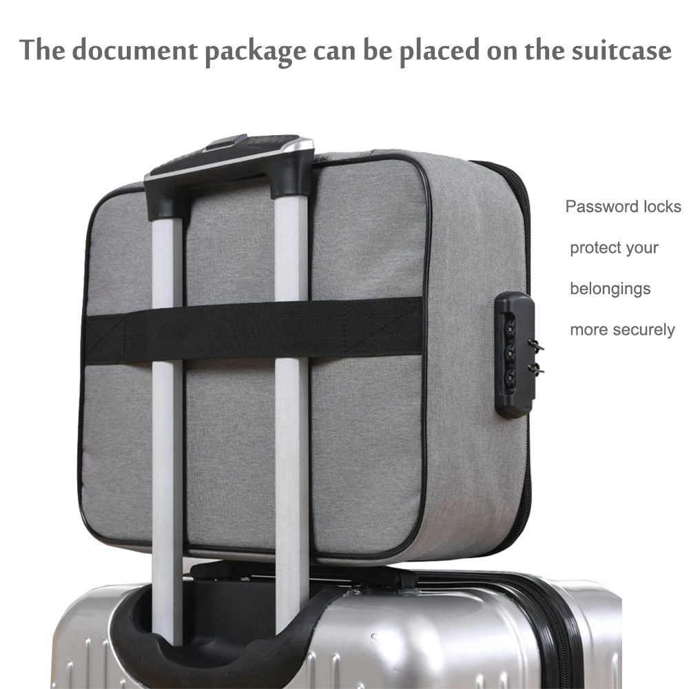 Дорожная сумка для хранения с паролем, водонепроницаемая папка для документов, банковская карточка, сумояка для пасспорта, сумка для
