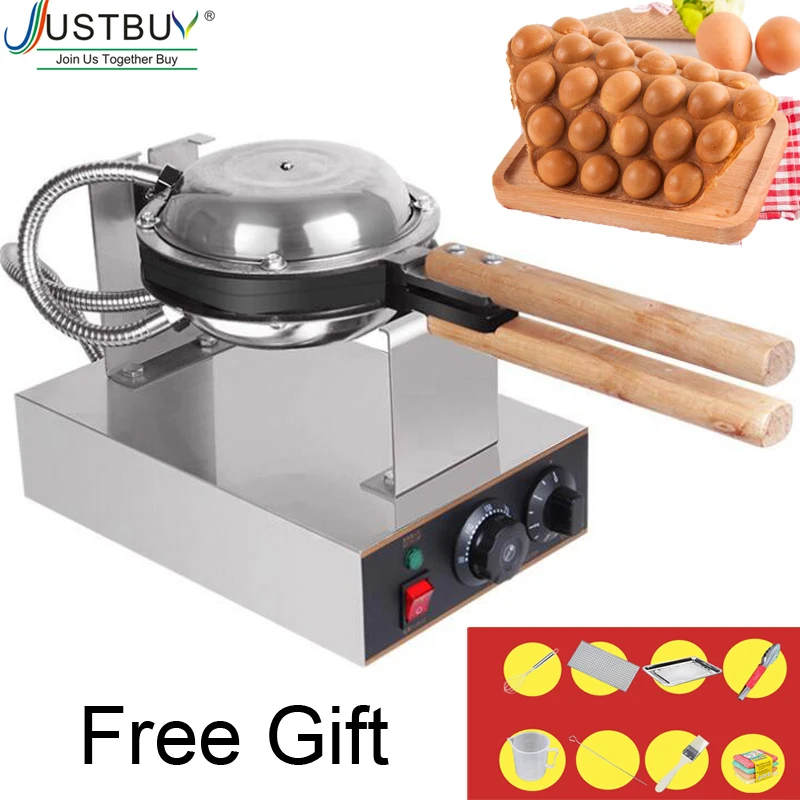 Commercial Electric egg bubble waffle maker machine hong kong eggettes