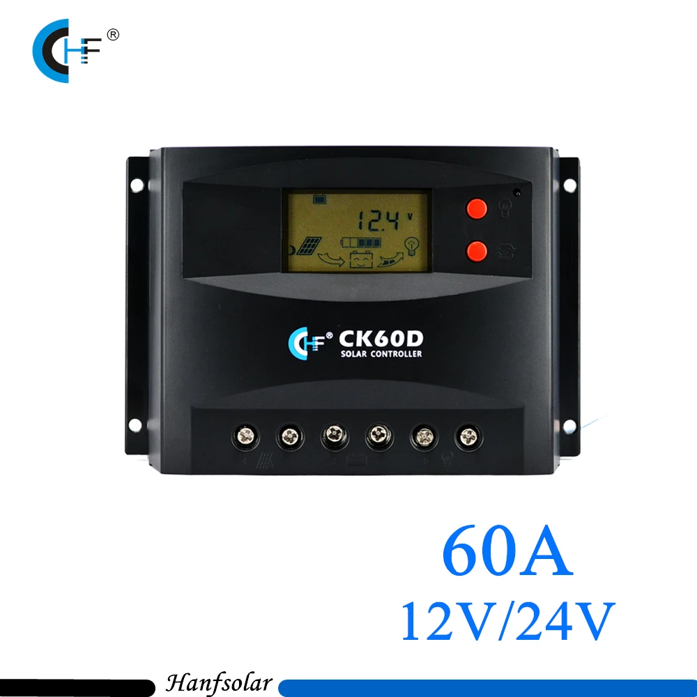 

60A 12V/24V Auto Recognition PWM Solar Charge Controller for Solar Power System