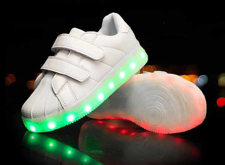 Летняя Детская светодиодный обувь, высокое качество, зарядка через USB, обувь для мальчиков и девочек, светящиеся кроссовки, дышащая обувь для школьников, светильник