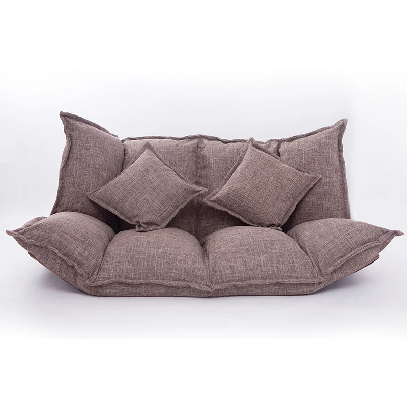 Modern Folding Sofa Bed Adjustable Arm Reclining Back Living Room Furniture Home Double Sofa Couch 2 Seat Living Sofa Lounge