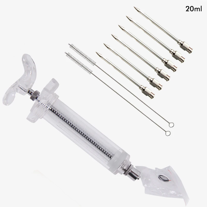 IYouNice 20ML Barbecue Syringes Needle For BBQ Grill Turkey Flav