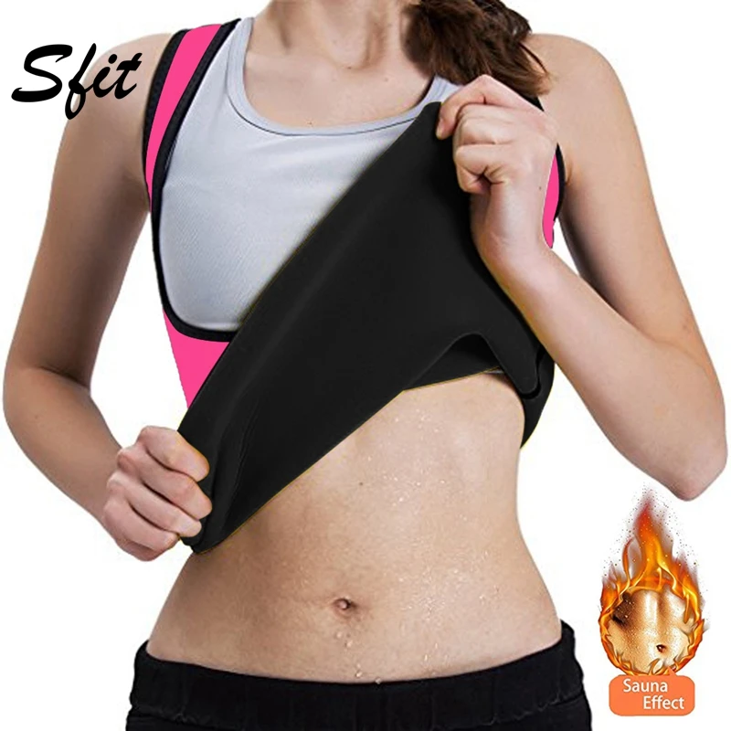 

Sift 2019 Women Shoulder Strap Shaperwear Tight-Fitting Corset Self-Heating Sports Long Vest Solid Color Top Trainer Body Shaper